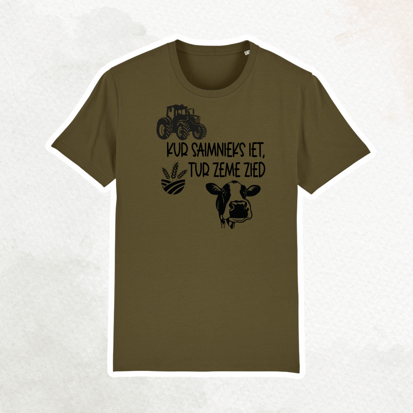 KUR SAIMNIEKI IET, TUR ZEME ZIED | T-SHIRT