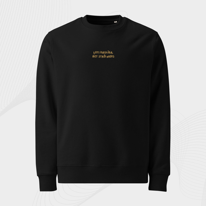 ĻOTI KAISLĪGS/-A, BET STRĒLNIEKS | SWEATSHIRT