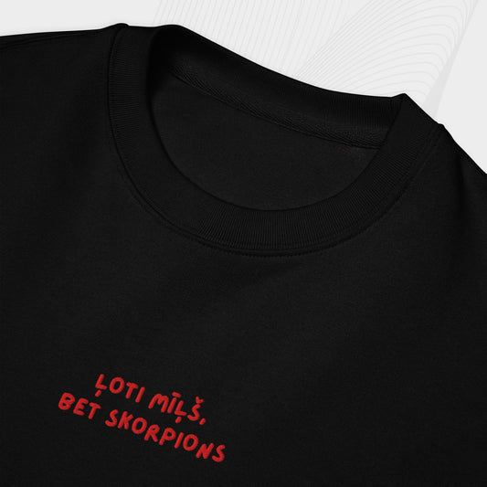 ĻOTI MĪĻŠ/-A, BET SKORPIONS | DŽEMPERIS