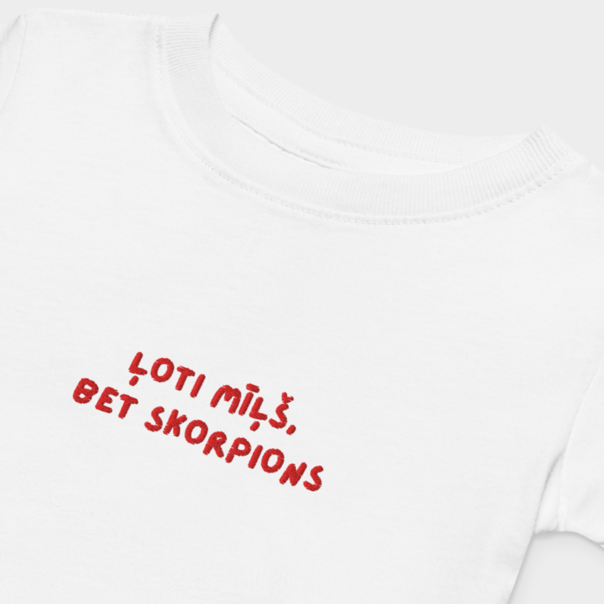 ĻOTI MĪĻŠ/-A, BET SKORPIONS, STILĪGA DĀVANA BĒRNIEM, DZIMŠANAS DIENAS DĀVANA MAZAJAM SKORPIONAM, DAVANAS BĒRNIEM, IZŠŪTS T-KREKLS, ORIĢINĀLA DĀVANA BĒRNAM, BĒRNU APĢĒRBS, SCORPIO GIFT, SCORPIO BIRTHDAY, CUTE BIRTHDAY GIFT FOR SCORPIO