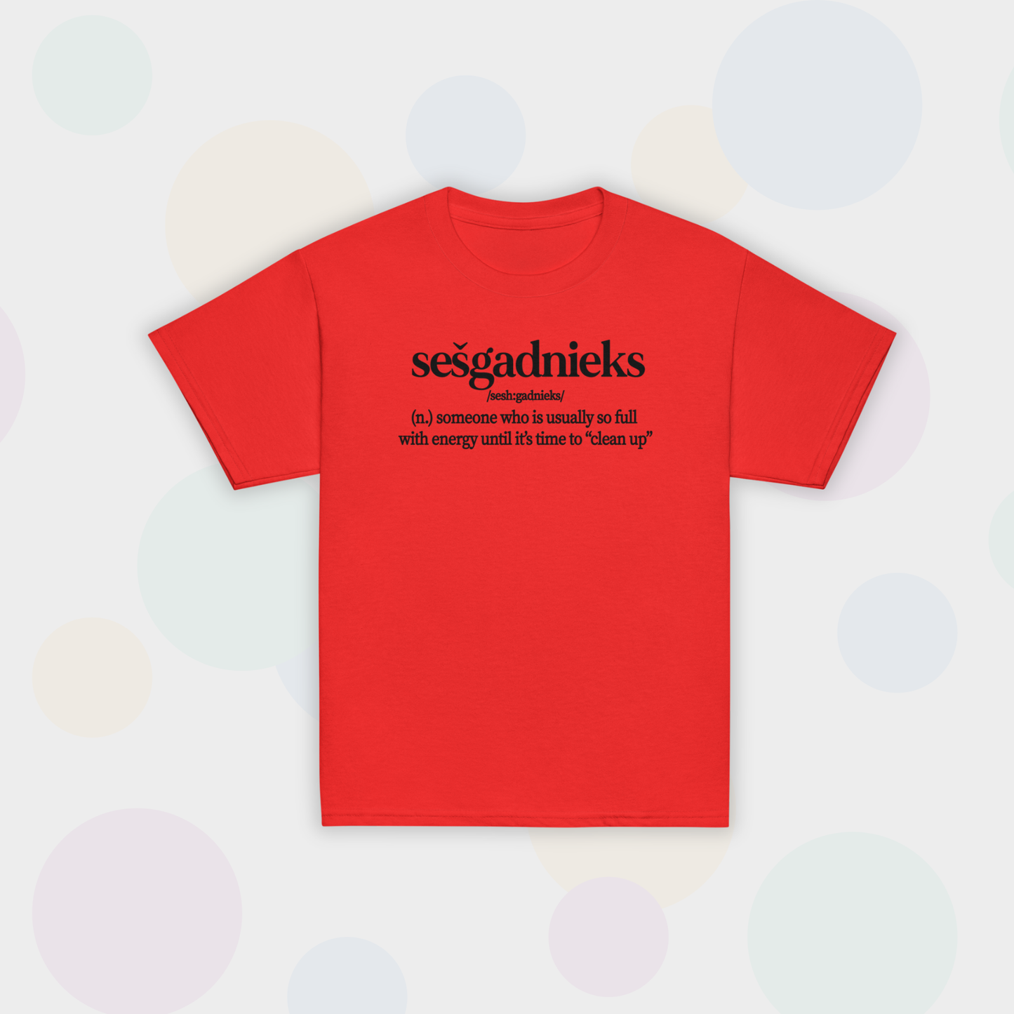 T-KREKLS SESGADNIEKS SARKANS