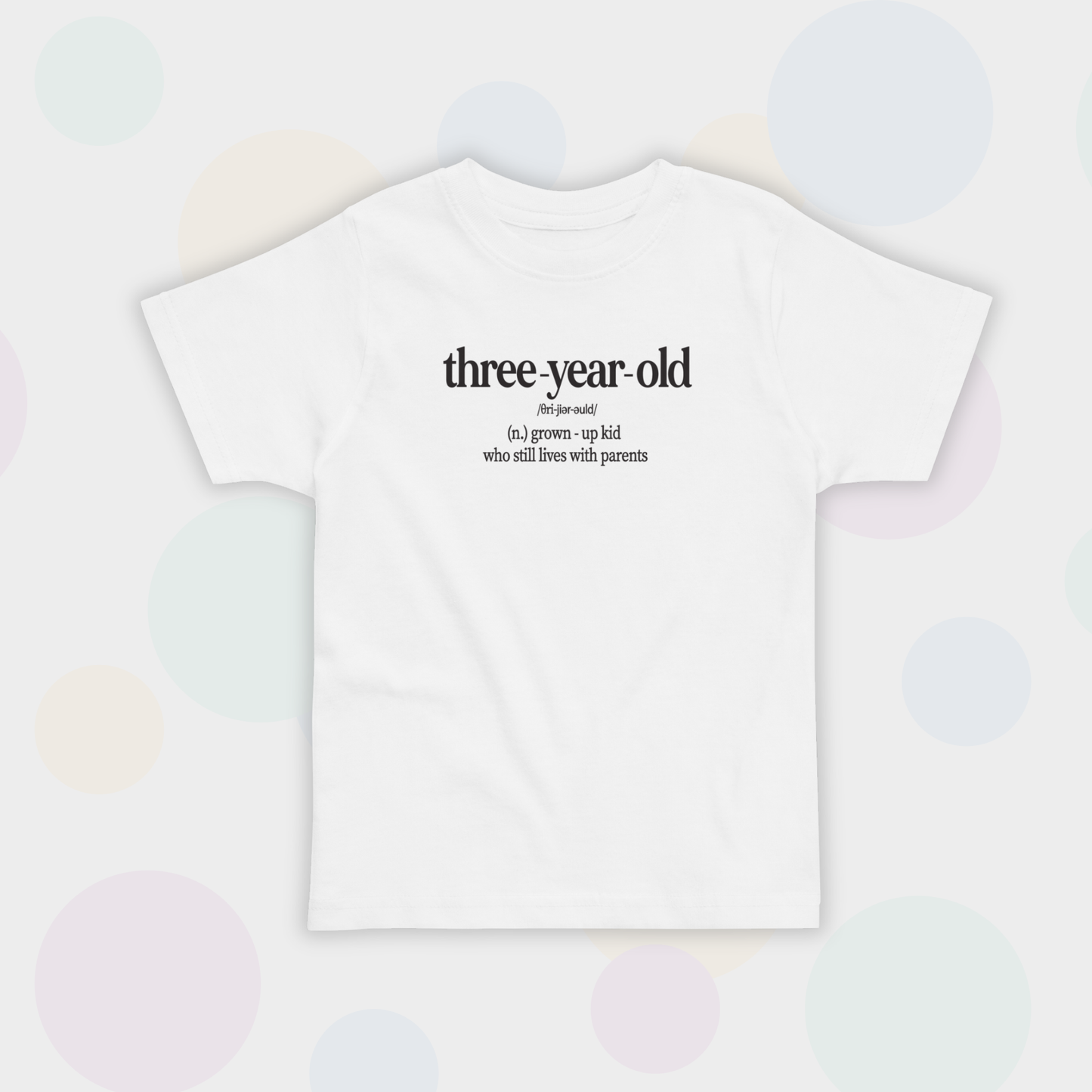 T-KREKLS THREE-YEAR-OLD, BALTS