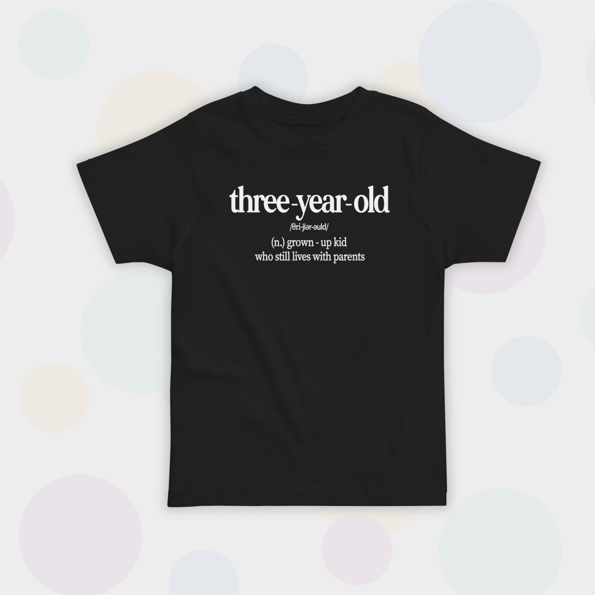 T-KREKLS THREE-YEAR-OLD, MELNS