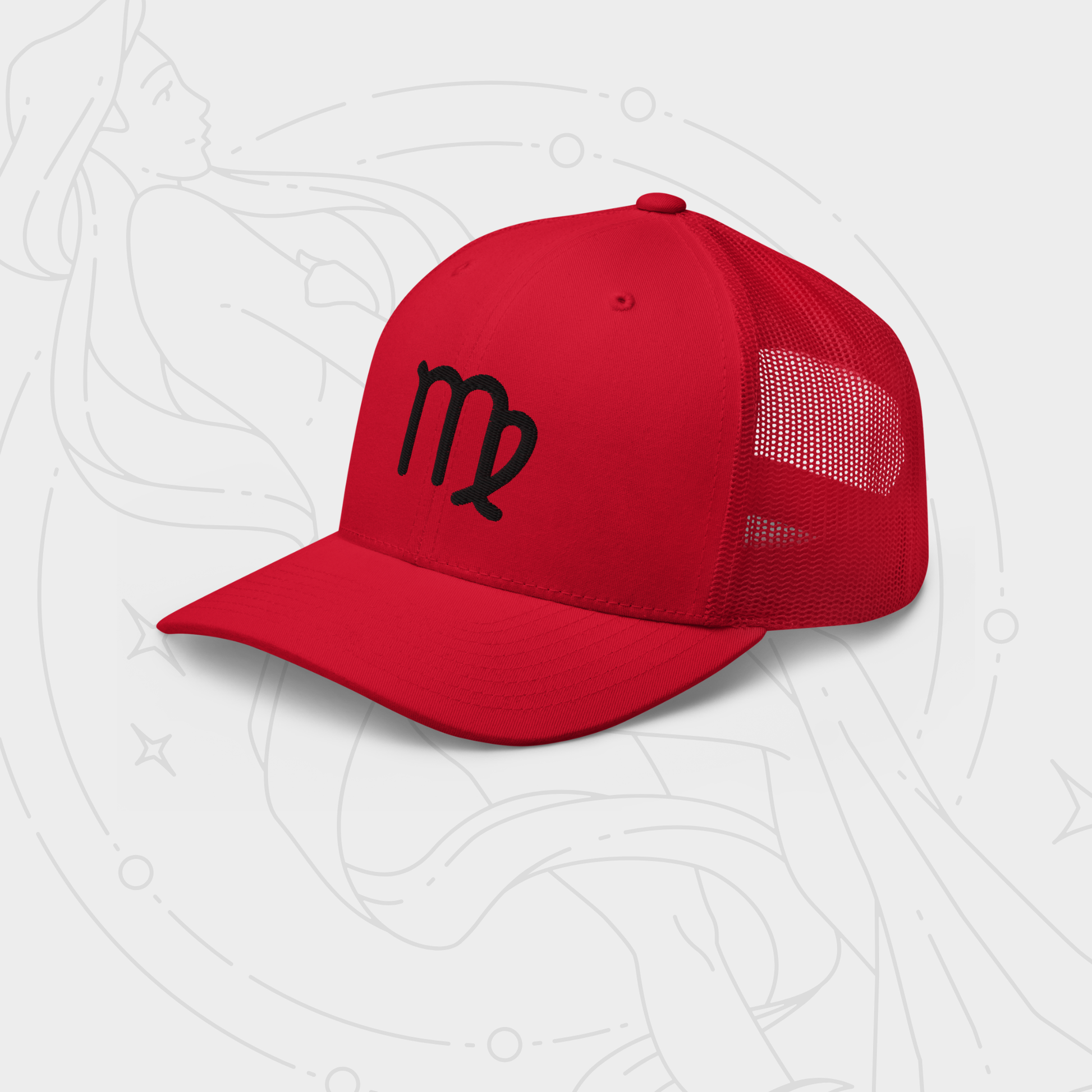 ZODIAKA ZIME JAUNAVA VASARAS CEPURE, SARKANA, LIELISKA DAVANA SVETKOS JAUNAVAI, VASARAS CEPURE AR TIKLINU, IZSUTS DIZAINS, DZIMSANAS DIENAS DAVANA SVETKOS, HOROSKOPI, DIZAINS